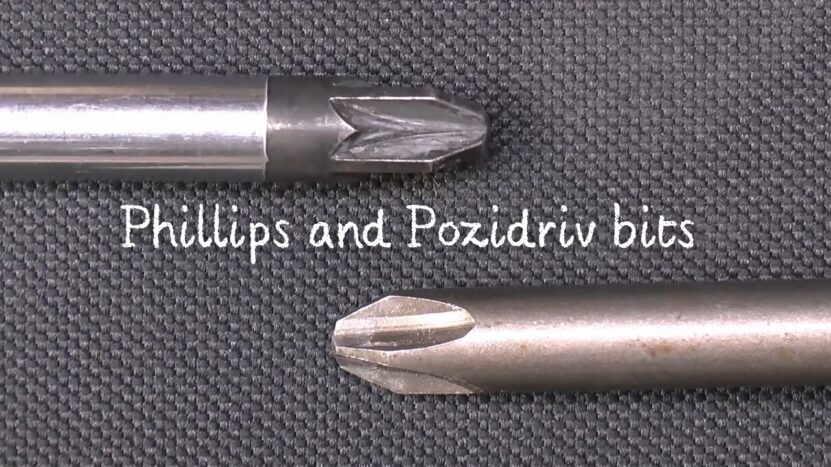 Phillips and Pozidriv bits 